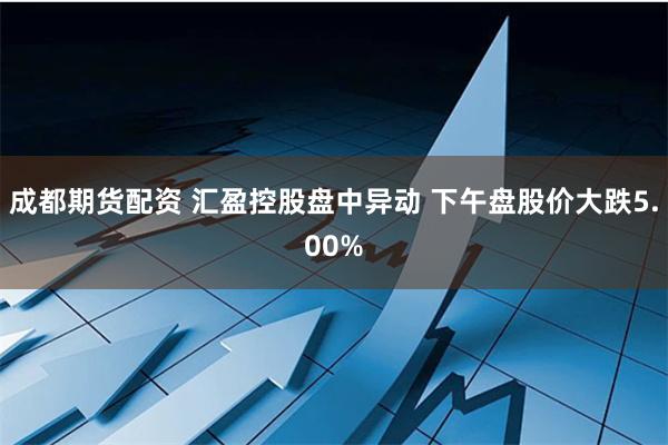 成都期货配资 汇盈控股盘中异动 下午盘股价大跌5.00%