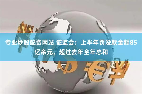 专业炒股配资网站 证监会：上半年罚没款金额85亿余元，超过去年全年总和