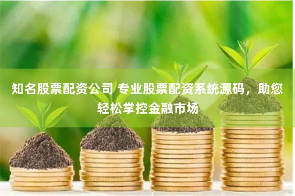 知名股票配资公司 专业股票配资系统源码，助您轻松掌控金融市场